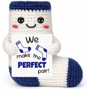 Chaussettes au crochet faites à la main, cadeaux pour les mamans, pour lui, pour elle, petite amie, petit ami, <span class=keywords><strong>je</strong></span> <span class=keywords><strong>t</strong></span>'<span class=keywords><strong>aime</strong></span>, cadeau romantique pour les couples, femme, mari - Product Image 1