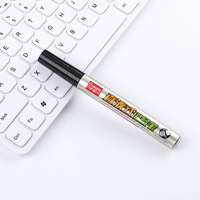 Marqueur blanc à base d'huile MK400 4 couleurs (noir rouge bleu) Stylo de contour pour notes papier Vente en gros Matériel PP
