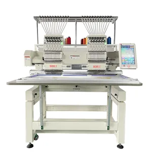 BH1202 hi speed computer 12/15 Needles double head computerized cap embroidery machine