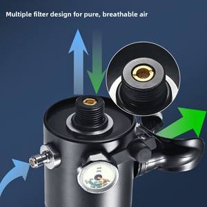 Ensemble complet de <span class=keywords><strong>respirateur</strong></span> à oxygène pour la plongée, portable, 0,5 L, <span class=keywords><strong>mini</strong></span> équipement de respiration <span class=keywords><strong>sous</strong></span>-marine d'urgence SD600 - Product Image 3