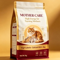 Sac en plastique pour aliments pour chats à motif personnalisé, haute barrière anti-dégradation, pour la distribution en vrac d'aliments pour chats enrichis en vitamines