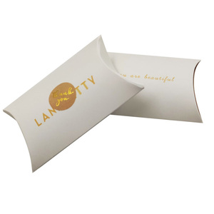 Hot sell custom folding gift paper pillow boxes small business gift packaging box