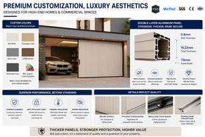 <span class=keywords><strong>Porte</strong></span> à volet roulant en aluminium à déplacement latéral, fenêtre à louvre, <span class=keywords><strong>porte</strong></span> <span class=keywords><strong>de</strong></span> <span class=keywords><strong>garage</strong></span>, villa résidentielle rapide et silencieuse - Product Image 6