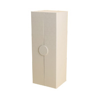 Boîte d'emballage personnalisée en papier couché pour vin rouge et spiritueux, boîte cadeau à couvercle rabattable, boîte pliable monobloc, boîte de couleur
