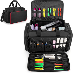 Boîte de rangement pour outils de barbier, grande, en nylon, multi-compartiments, multifonctionnelle, pour voyage et bureau - Product Image 5