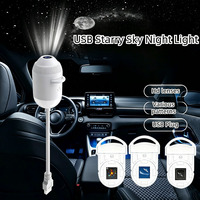 Projecteur USB Ciel Étoilé pour Voiture, Lampe de Projection d'Étoiles HD Flexible, Lumière d'Ambiance Intérieure Automobile, Projecteur de Nuit Étoilée