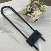 Cadenas intelligent étanche en forme de U, serrure numérique électrique à empreinte digitale, serrure à carte à puce pour porte en verre