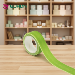 ริบบิ้นกำมะหยี่โพลีเอสเตอร์คุณภาพสูง 50 หลา แบบสองหน้า/หน้าเดียว สีแดงไวน์ พรีเมียม เป็นมิตรกับสิ่งแวดล้อม เหมาะสำหรับห่อของขวัญวันเกิด - Product Image 2