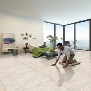 Vistaar 1200x1200mm Paradise Crema Design Polished Porcelain Floor <b>Tiles</b> for Living Room - Product Image 5