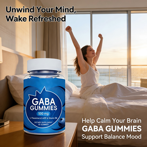 סוכריות גומי מולטי-ויטמין GABA בהתאמה אישית למבוגרים, L-תנין, 5-HTP, אשוגנדה, ויטמינים B6/B12/D3, תמיכה בשינה ובזיכרון, לילודים - Product Image 3