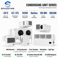 Nouvelle capacité de refroidissement R404a 1089W -15 ℃ ~+10 ℃   Unité de condensation monobloc murale pour chambre froide à refroidissement par scroll