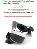 SINGO OEM Prise de châssis RJ45 IP65 en alliage de zinc à angle droit 8 broches pour mur vidéo, armoire réseau industrielle et rack