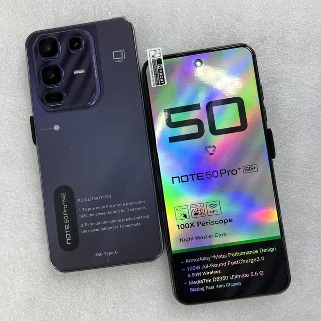 Top Fashion Note 50 Pro Cell Phones Smartphones for Techno Android 8GB+512GB 5G Dual SIM Mobile Phone