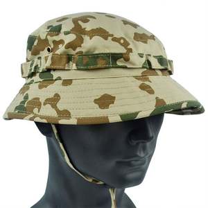 Hombres y Mujeres Top Camo Verano Táctico Boonie Sombreros CamouflageTravel Cubo Sombrero Caza Pesca Ajustable Jungle Bush Cap - Product Image 1