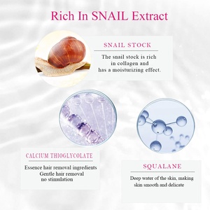 Crema Depilatoria Disaar para Axilas y Cuerpo, Blanqueadora, Suavizante, con Baba de Caracol, para Piel <span class=keywords><strong>Normal</strong></span> y Sensible - Product Image 5