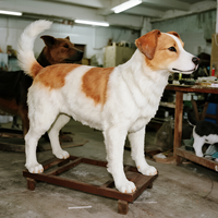 Modèle de chien réaliste, animal animatronique pour les cadeaux d'anniversaire des enfants et la décoration intérieure des centres commerciaux