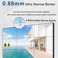 Écran LCD d'affichage vidéo mural intérieur, affichage publicitaire, panneaux multi-écrans à bordure étroite 4K HD, pour ascenseurs, magasins de détail, éducation