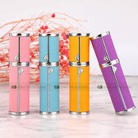 Pabrik murah barang baru perjalanan Mini berwarna parfum Kulit botol semprot pompa dengan Atomizer Tester sampel 5 10 15 Ml botol