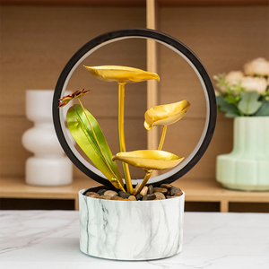 2024 Mini fontaine cascade en polyrésine de table Diamètre <span class=keywords><strong>Point</strong></span> focal <span class=keywords><strong>d</strong></span>écoratif intérieur - Product Image 5