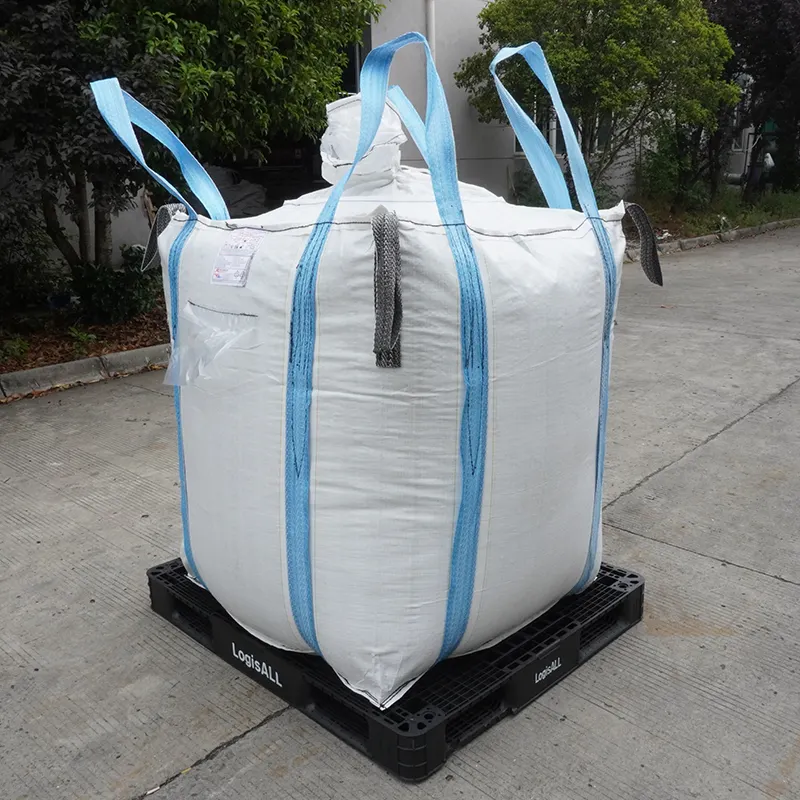 1000kgs konteyner Fibc 1 Ton Pp Jumbo büyük paketleme çantası toplu