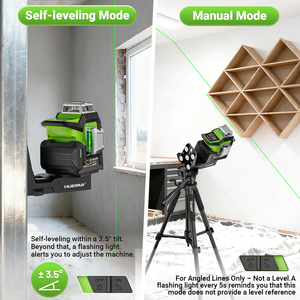 <span class=keywords><strong>Huepar</strong></span> HX03CG PRO <span class=keywords><strong>3X360</strong></span> °     Nivel Láser Eléctrico con Base Giratoria, Pantalla LCD, 12 Líneas, Haz Verde 3D - Product Image 4