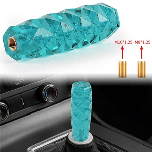 Akrilik cam vites değiştirme kafası ile LED ışık 3D elmas desen evrensel değişiklik yedi renk mevcuttur - Product Image 1
