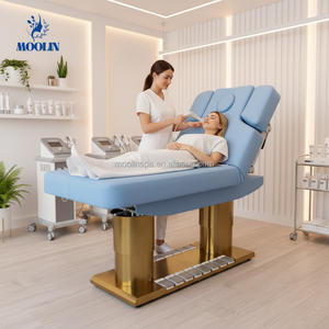 Camillas de Masaje Eléctricas MOOLIN en Oferta para Salón de Belleza, Barbería, Quiropráctica, Tatuajes, Spa Capilar y Tratamientos Faciales - Product Image 1