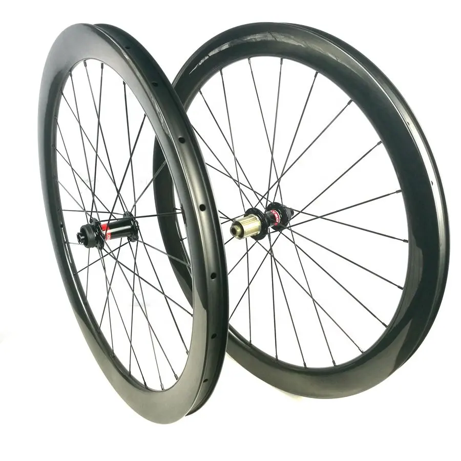 Sinergi Sepeda Roda Rim 50MM Karbon Roda 700C Yg Peta Rem Cakram untuk 700C Novatec Karbon Roda