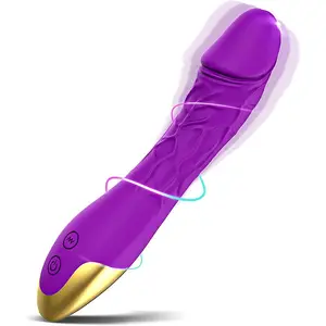 Venda quente Clitoris Estimulador Dildo G Spot Vibrador Massageador Sem Fio Wand Silicone Vibrador Para As Mulheres