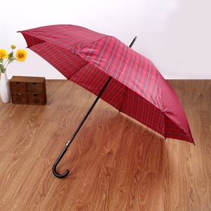 Nouveaux produits inventés : <span class=keywords><strong>Parapluie</strong></span> automatique à ouverture automatique, à manche long et courbé, à motif écossais et rayé, vente en gros pour fabricants. - Product Image 4