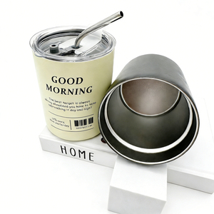Mug de voyage écologique réutilisable à prix abordable avec logo personnalisé, anti-fuite, de qualité alimentaire, avec poignée et couvercle - Product Image 5