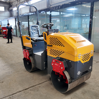 Mini-compacteur routier vibrant à double tambour pour asphalte et sol, fabriqué en Chine