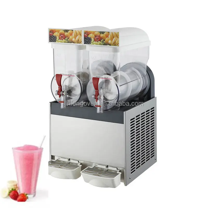 Dijual Dispenser minuman dingin komersial Dispenser jus buah mesin pembuat minuman beku mesin lumpur otomatis