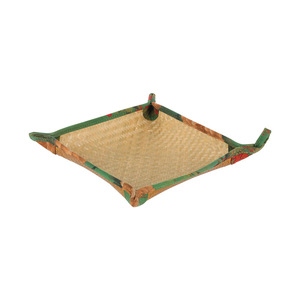 Handmade <b>Bamboo</b> Woven Fruit Plate Polygon Shape Living Room Tableware Food <b>Container</b> Snack Dish Desktop Storage Bowl - Product Image 5