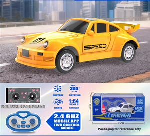 2026 New 1:64 <b>Scale</b> 2.4G <b>Mini</b> Remote Control Car Remote Control And APP Control LED Light 3-Speed Switching One-Click Auto Demo - Product Image 4