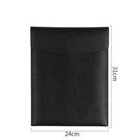 Sac à documents en cuir PU avec logo personnalisé A4 format lettre fermeture à bouton magnétique porte-papier vertical enveloppe de fichier classement de portefeuille