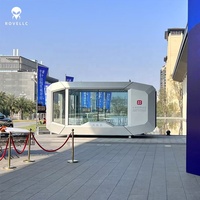Nouvelle arrivée Cabine de vente au détail en acier à petit budget de 6m-Design moderne pour la garantie pour les nouveaux entrepreneurs