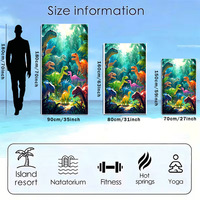 Kids Microfiber Sand Free Beach Towel Quick Dry Cute Dinosaur Cartoon Print Large Soft Pool Bath Towel For Boys Children Summer