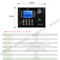 ZK Teco Iclock660 Sistema de asistencia de tiempo de empleado Escáner biométrico de huellas dactilares Reloj de tiempo Máquina con control de acceso Wifi