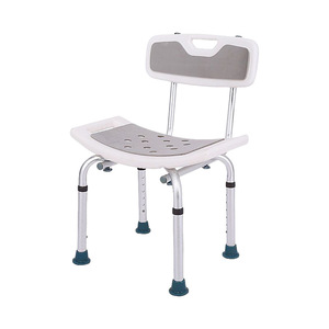 Yuelang <b>Shower</b> Chair Aluminum Alloy White Non Slip For Elderly Pregnant Adults Bathroom Safety Equipment - Product Image 1