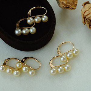 2025 nouveau Style 18K <span class=keywords><strong>or</strong></span> Champagne <span class=keywords><strong>or</strong></span> boucles d'oreille 5-5.5mm japon eau <span class=keywords><strong>de</strong></span> mer Akoya <span class=keywords><strong>perle</strong></span> boucles d'oreilles - Product Image 4