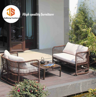 Loisirs de plein air Cour Table et chaises en rotin et osier Villa Terrasse Jardin Chaise en rotin haut de gamme pour Baclony