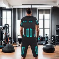 Kablosuz EMS Kas Geliştirme Kıyafeti Bluetooth Uygulama Kontrollü Tam Vücut Profesyonel Fitness Kıyafeti