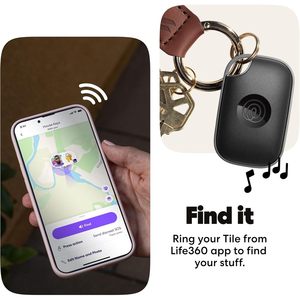 Localizador de llaves Life360 Tile Pro con seguimiento en tiempo real, control por aplicación para llaves, bolsos, Android e iOS - Product Image 4