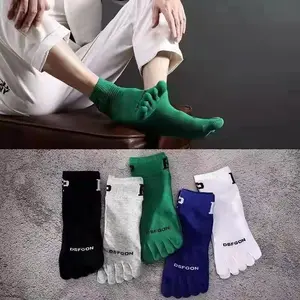 High Quality Fashion Non Slip Five Finger Socks Sweat Sucking Women Toe Socks Versatile Men'S Sports Socks