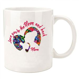 Sensitive Magic Ceramic <b>Mug</b> 11Oz Black and White Blank for Sublimation Heat Transfer Printing - Product Image 1