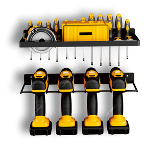Soporte para taladro, organizadores de herramientas de montaje en pared y almacenamiento para Taladro Inalámbrico, estante de almacenamiento de herramientas eléctricas para Taller de garaje - Product Image 2