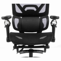 Silla de Oficina Ejecutiva Ergonómica Premium de Malla, Respaldo Alto Ajustable, Soporte Lumbar Reclinable, Giratoria, para Oficina en Casa