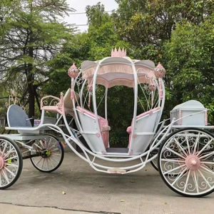 Carruaje de Cenicienta de calabaza de <span class=keywords><strong>boda</strong></span> de alta calidad, paseo al aire libre, <span class=keywords><strong>limusina</strong></span> eléctrica, carruaje de caballos - Product Image 1