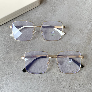 Qianai – montures de lunettes carrées Me6-0852, monture complète, verres Pc anti-lumière bleue, unisexe, Style coréen, tendance, grande taille - Product Image 2